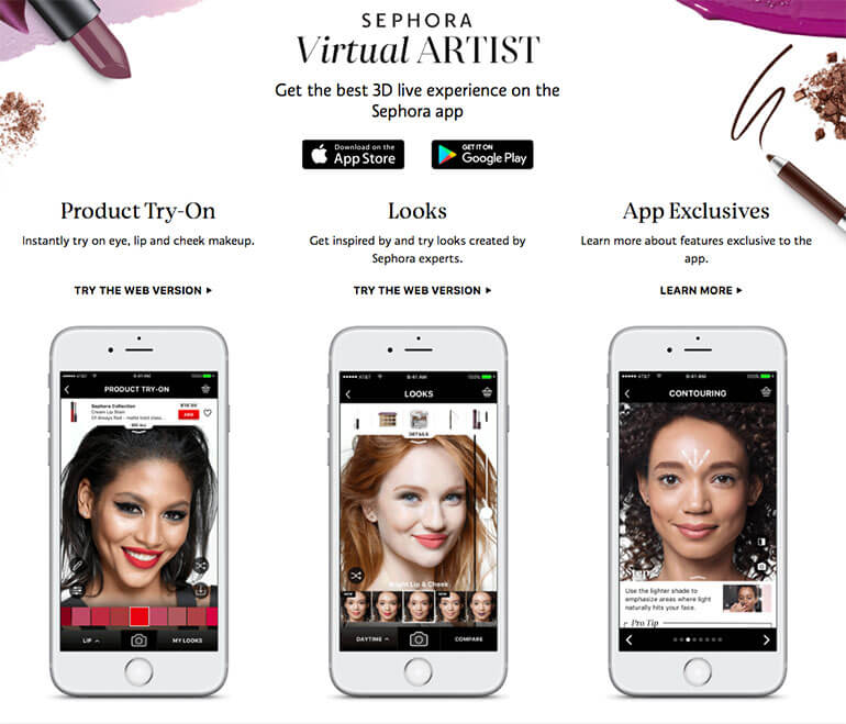 Artista Virtual de Sephora