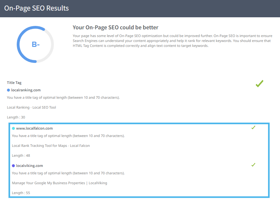 analyse de site web concurrent